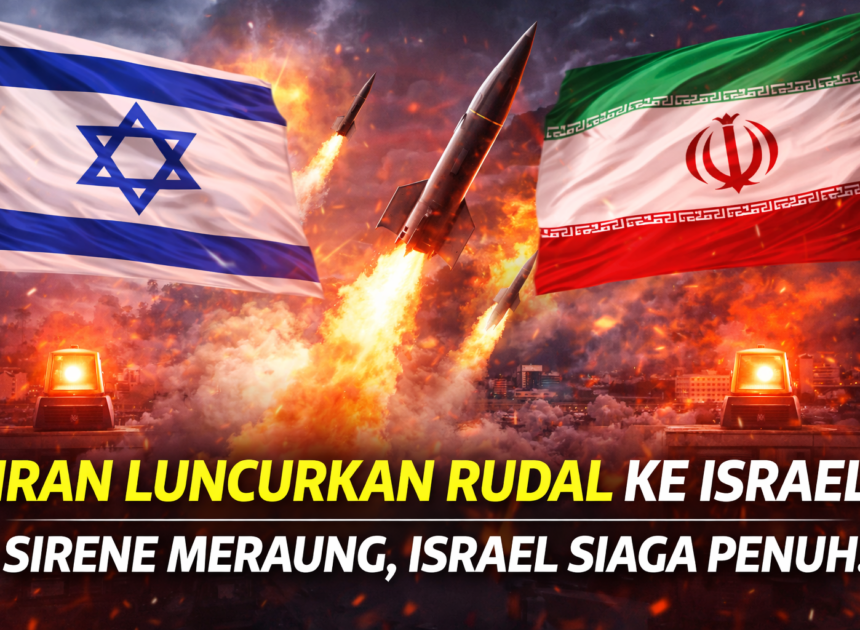 Iran Resmi Meluncurkan Rudal ke Israel, Militer Siaga dan Evakuasi Warga Meningkat
