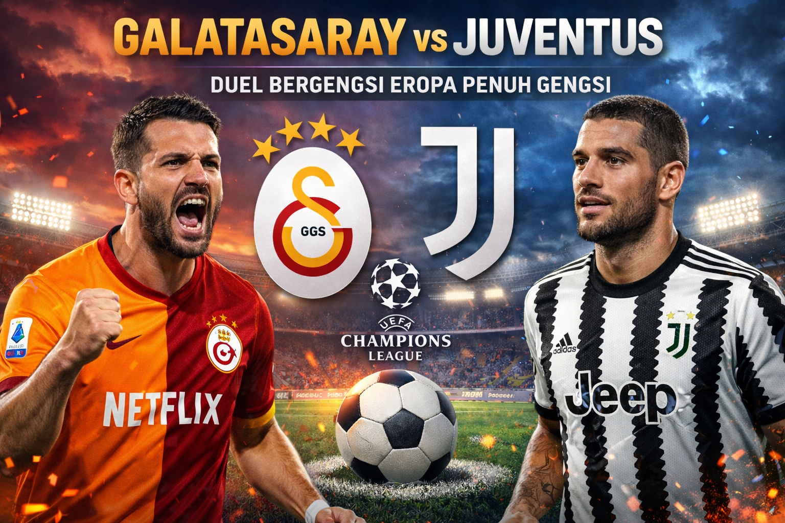 Prediksi Skor Pertandingan Galatasaray vs Juventus