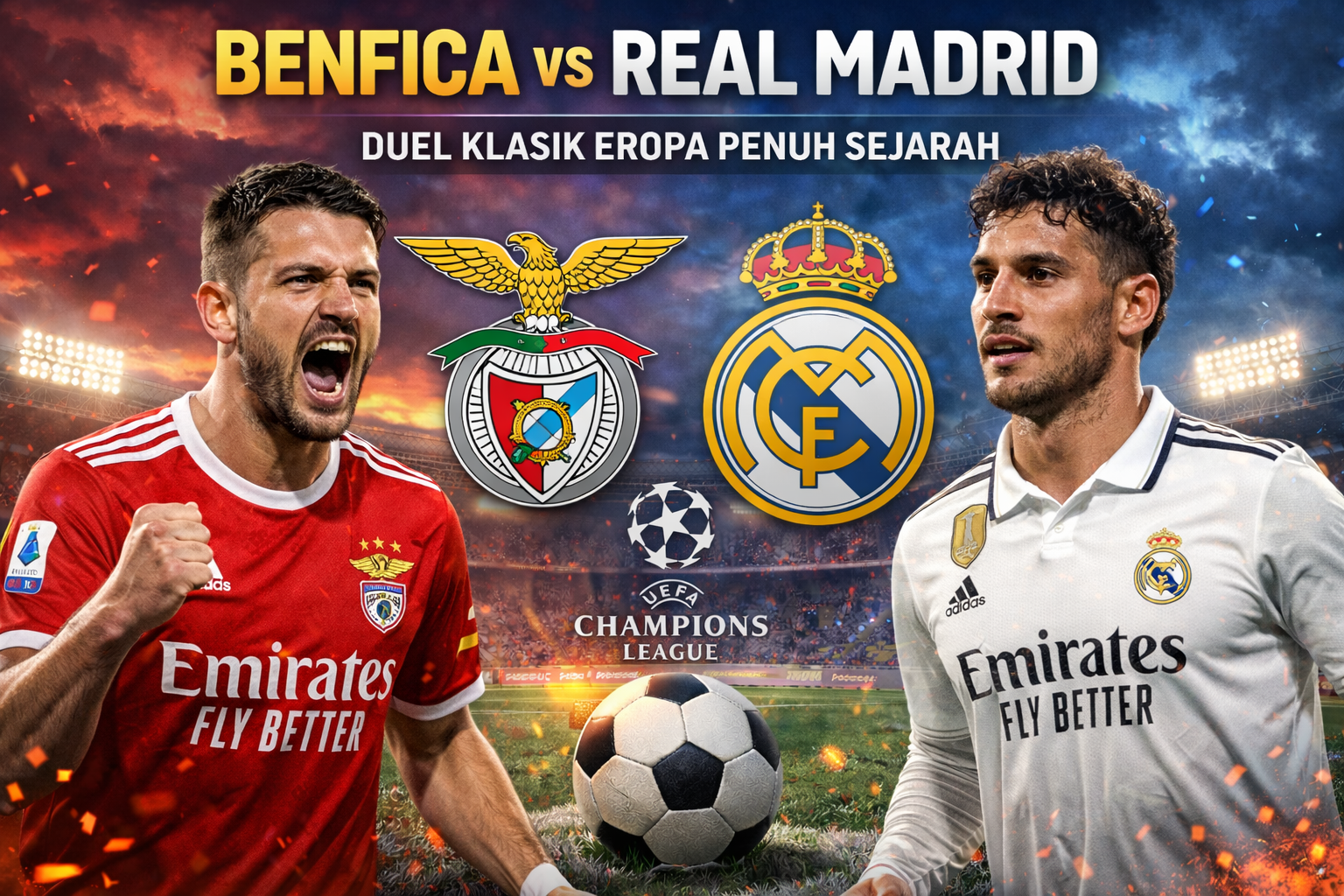 Prediksi Pertandingan Bola Benfica vs Real Madrid