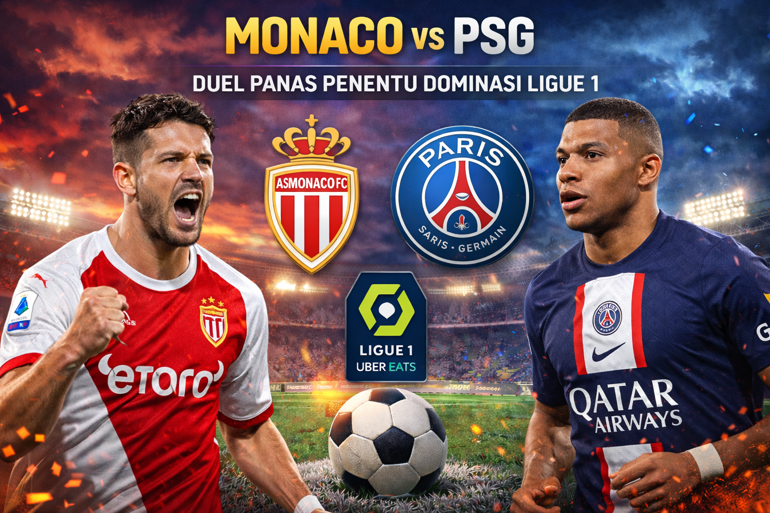 Prediksi Pertandingan Monaco vs PSG