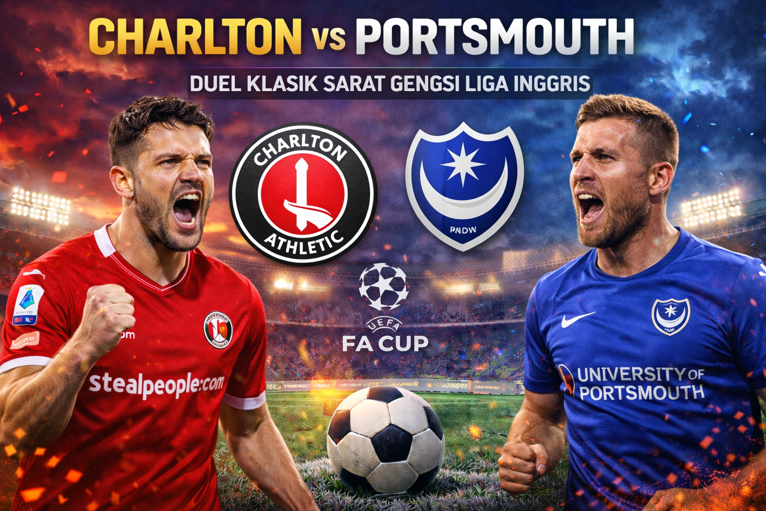 Prediksi Skor Pertandingan Charlton vs Portsmouth