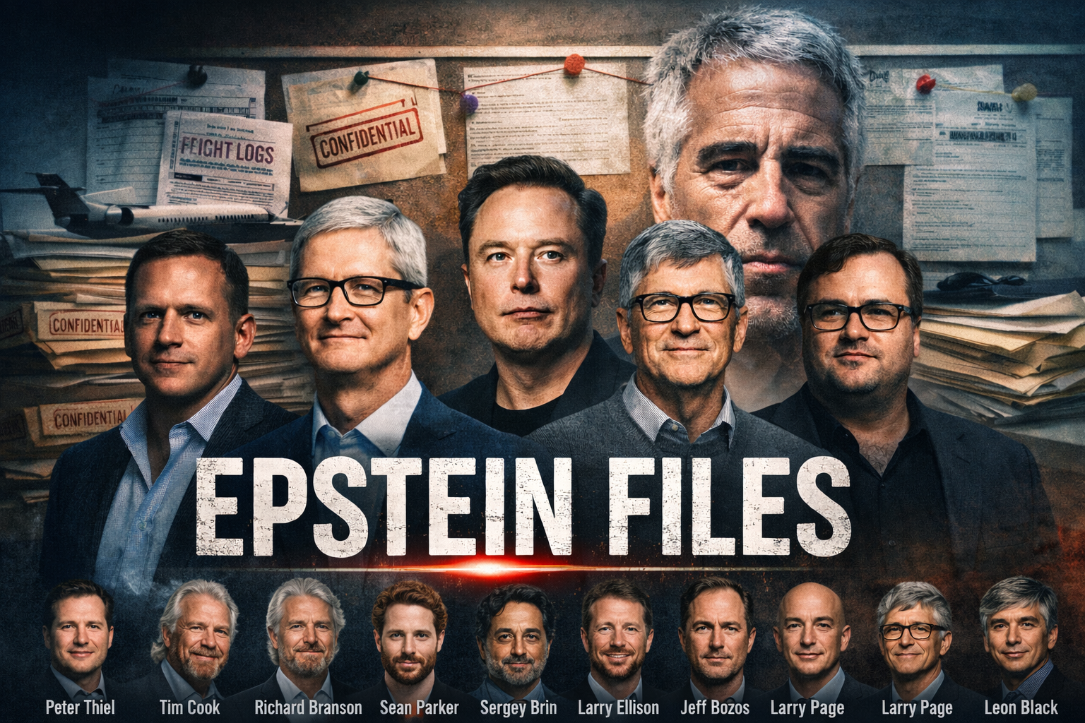 DOJ AS Buka Jutaan Arsip Epstein, Nama Bos Big Tech Ikut Tercantum