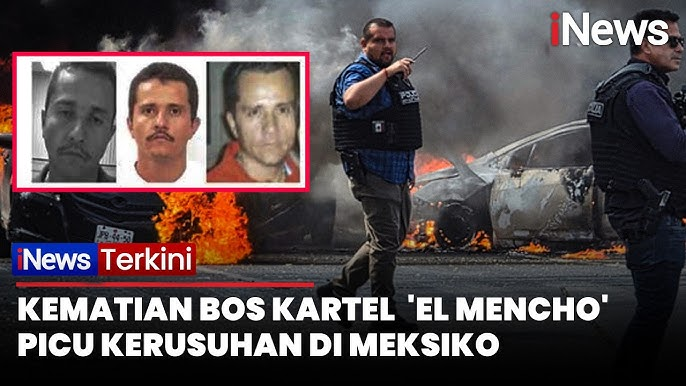 Meksiko Membara Usai Bos Kartel El Mencho Tewas, Dua Kota Besar Lumpuh Total